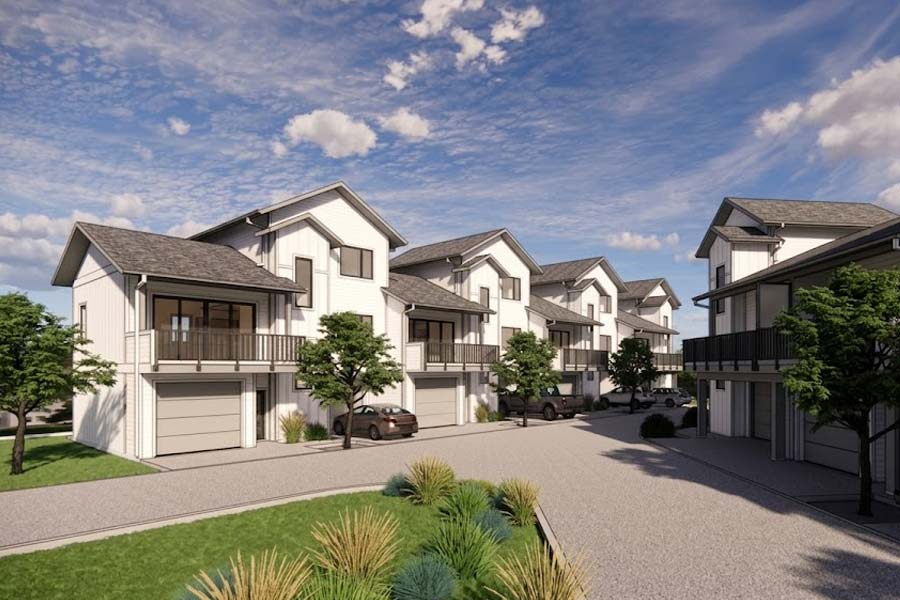 Kelowna Threeplex & Fourplex Townhomes