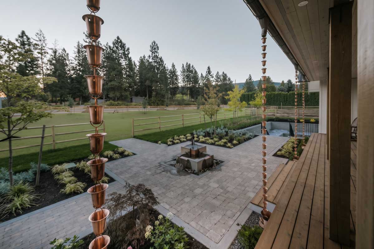 Okanagan Farmhouse Water Feature